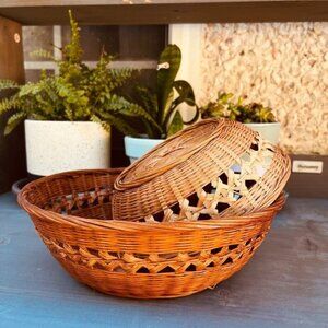 Vintage woven baskets